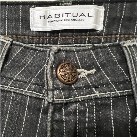 NWT $188 Habitual | Pinstripe Bootcut Flare Jeans - Picture 3 of 11